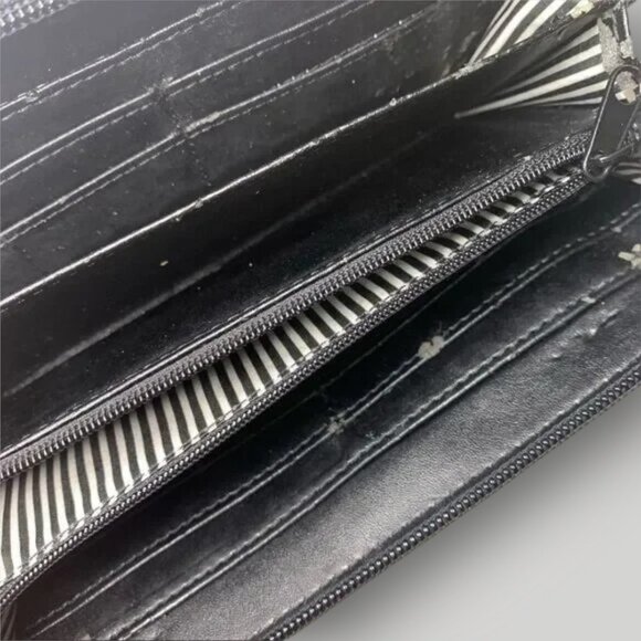 Nine West Multicolor Zip-Around Wallet Hard Shell Textured Clutch Organizer - Picture 6 of 6